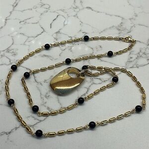 Vintage Long Goldtone Necklace